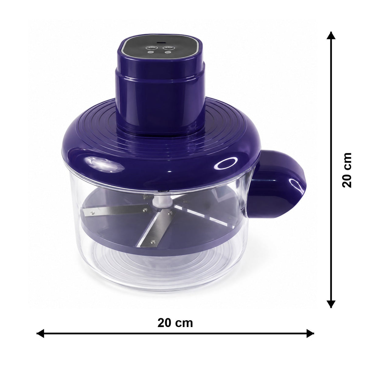 B Grade Electric Food Chopper With Steel Blades And Clear Bowl (1 Pc)